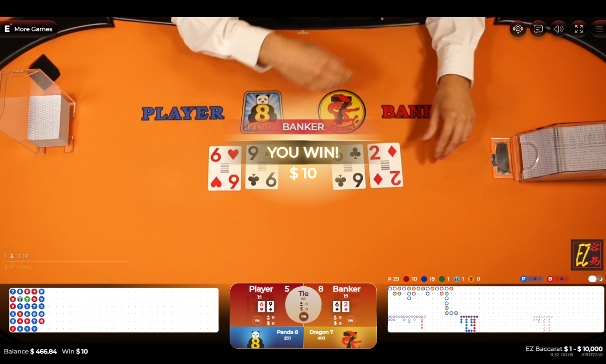 EZ BACCARAT at Hard Rock Bet